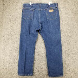 Wrangler Jeans Mens 42x30 Blue 13MWZPW 100% Cotton Bootcut Western *Read*